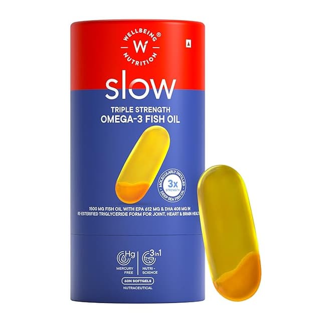 Wellbeing Nutrition Slow 3x Omega 3