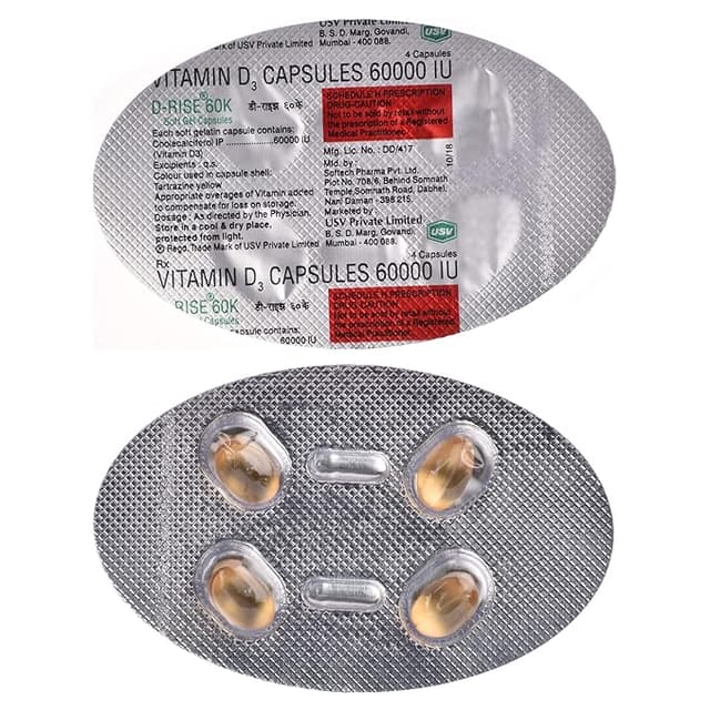 D-Rise 60K IU Vitamin D3